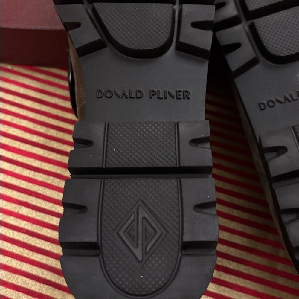 Donald J. Pliner Olive Suede Loafers - Picture 3 of 6